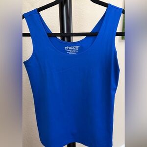 Chico's Bright Blue Scoop Neck Tank